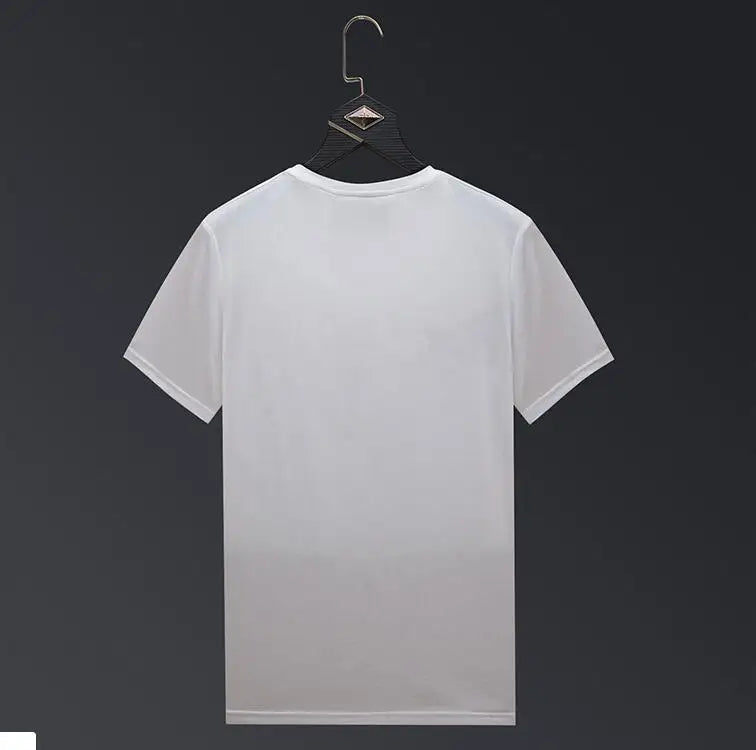 S-6XL Streetwear  Diamonds t-shirts  Summer Mens Rhinestones  T Shirt Male  Fashion Tees Casual  Anime Tops
