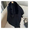 Shawl Cloak Cloak Coat Loose Autumn and Winter Korean Version New Wool Collar Knitted Cardigan
