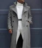 Autumn Winter New Men's Fashion Coat Baggy Coat Mid-Length Trench Coat Casual Daily Comfortable