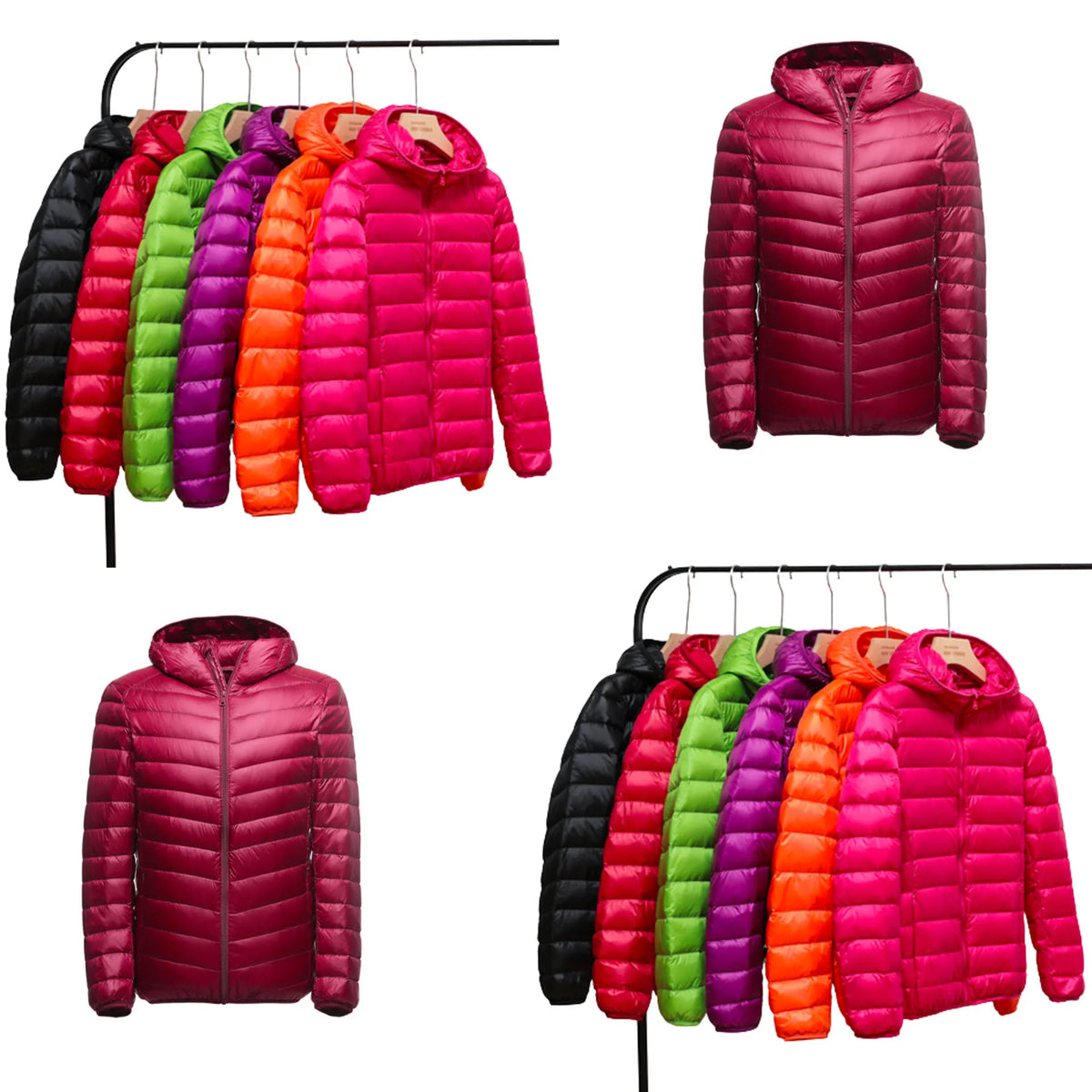 New Women Thin Duck Down Jacket  Down Ultralight Jackets Autumn and Winter Warm Coats Portable Outwear
