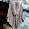 Shawl Cloak Cloak Coat Loose Autumn and Winter Korean Version New Wool Collar Knitted Cardigan