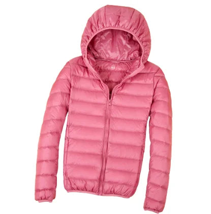 New Women Thin Duck Down Jacket  Down Ultralight Jackets Autumn and Winter Warm Coats Portable Outwear