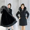 Autumn Winter Oversized Splicing Jacket Varsity Women Casual Fur Collar Hooded Y2k Fashion Baseball Bomber Coat