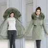 Autumn Winter Oversized Splicing Jacket Varsity Women Casual Fur Collar Hooded Y2k Fashion Baseball Bomber Coat