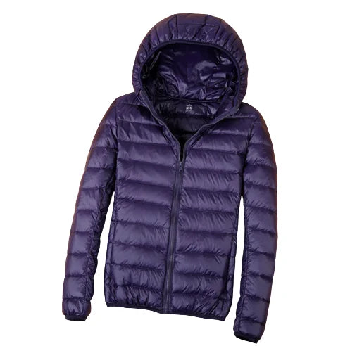 New Women Thin Duck Down Jacket  Down Ultralight Jackets Autumn and Winter Warm Coats Portable Outwear