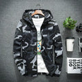 Spring Autumn Mens Hiking Jackets Men Casual Windbreaker Camouflage Hooded Coats Mens Fashion Hip Hop Bomber Jackets Clothing