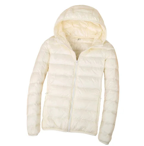 New Women Thin Duck Down Jacket  Down Ultralight Jackets Autumn and Winter Warm Coats Portable Outwear