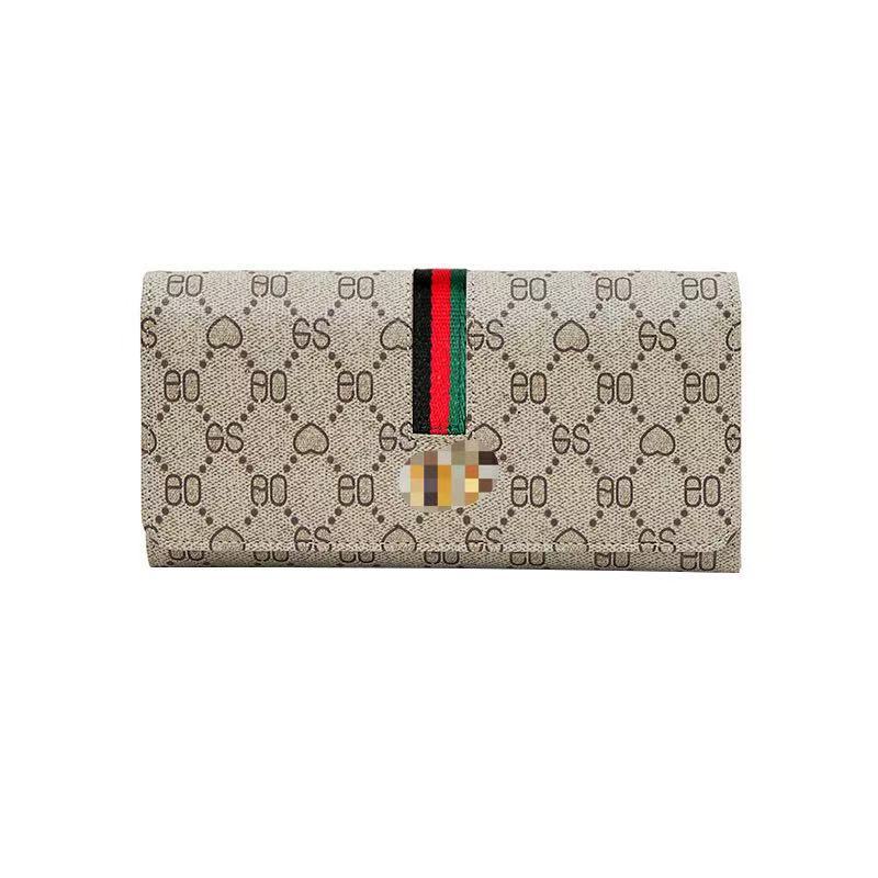 Long Wallet for Women 2024 New Fashion Simple Foldableing Multi-Functional Hand Wallet Card Holder Two-In-One Wallet