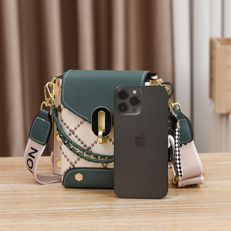 Summer Korean Style Simple Small Square Bag Fashionable Versatile Shoulder Crossbody Bag Trendy Mini Mobile Phone Bag Women's Bag Wholesale