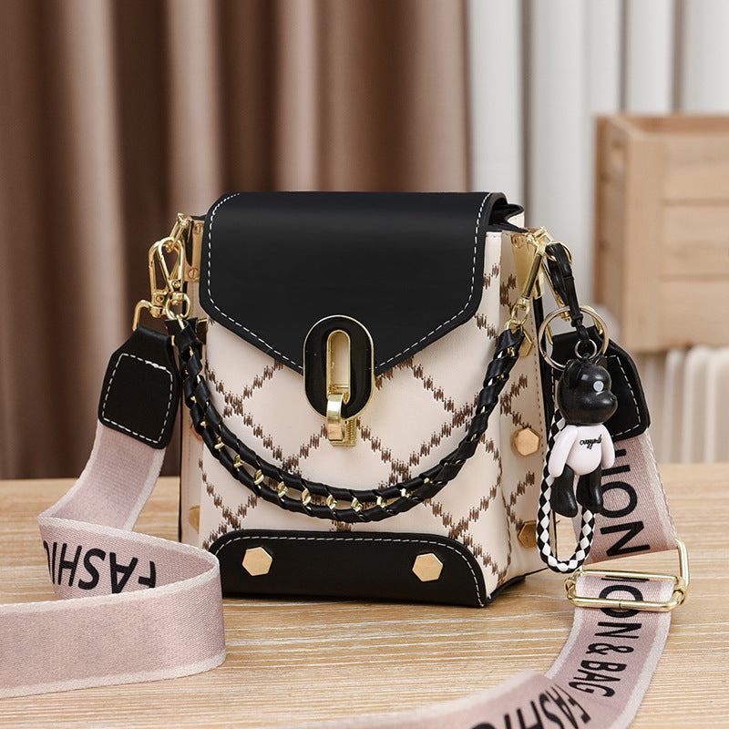 Summer Korean Style Simple Small Square Bag Fashionable Versatile Shoulder Crossbody Bag Trendy Mini Mobile Phone Bag Women's Bag Wholesale