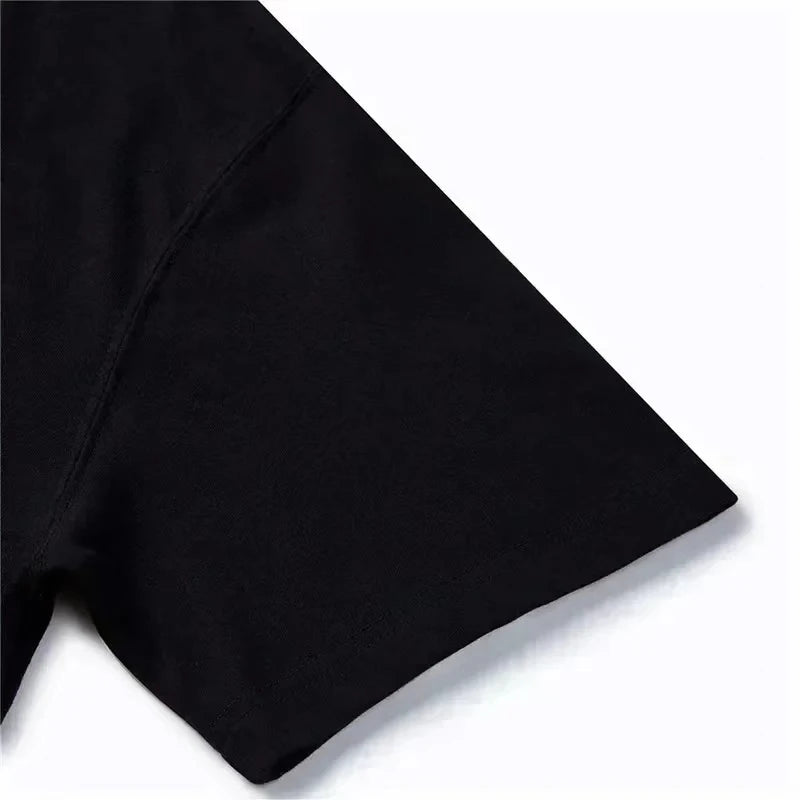2026 Summer New Style Personalized Letter Print Comfortable and Breathable Outdoor Leisure Men's T-Shirt for Europe and America