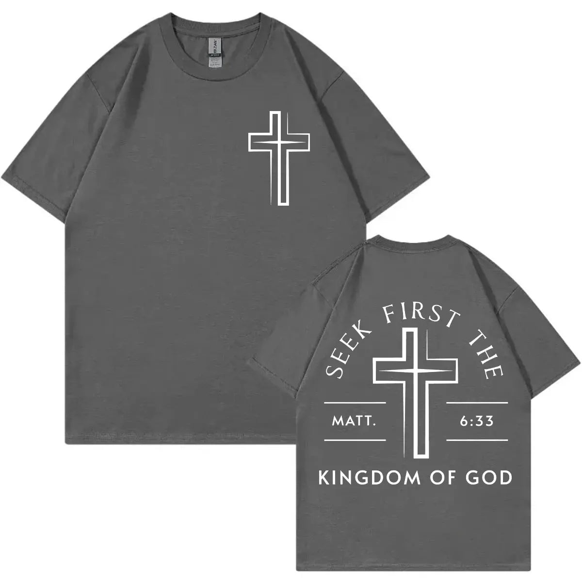 Christian Jesus Bible Verse T-shirts High Quality Fashion Short Sleeve T-shirt Men Women Clothing Casual Loose Cotton T Shirts