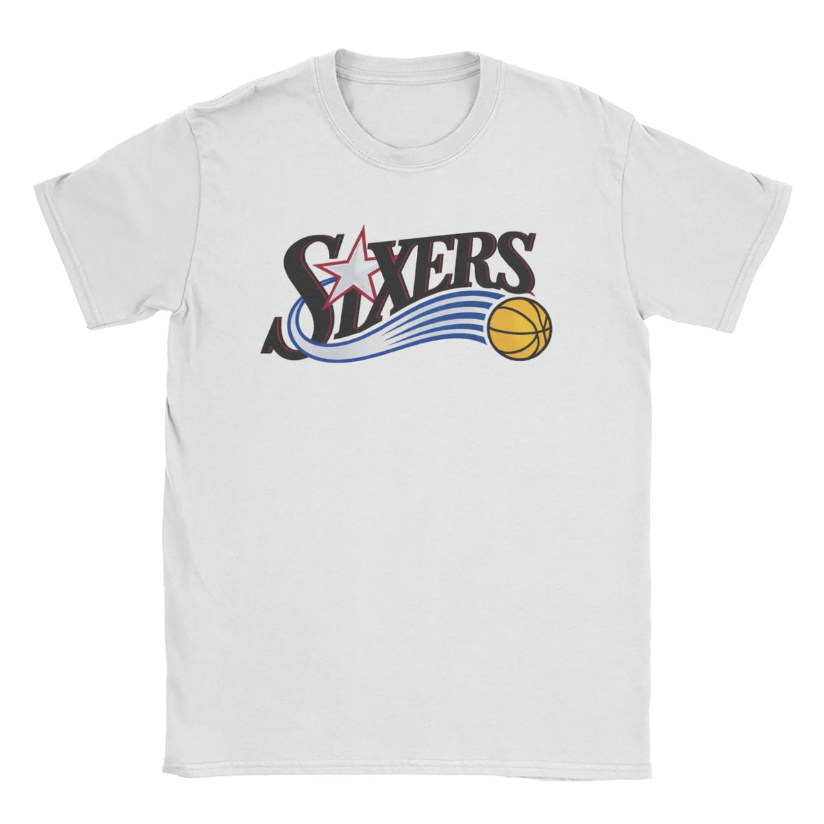 Men Women Sixers 3 Allen Iverson T Shirts  Cotton Tops Funny Short Sleeve Round Neck Tee Shirt Plus Size T-Shirt