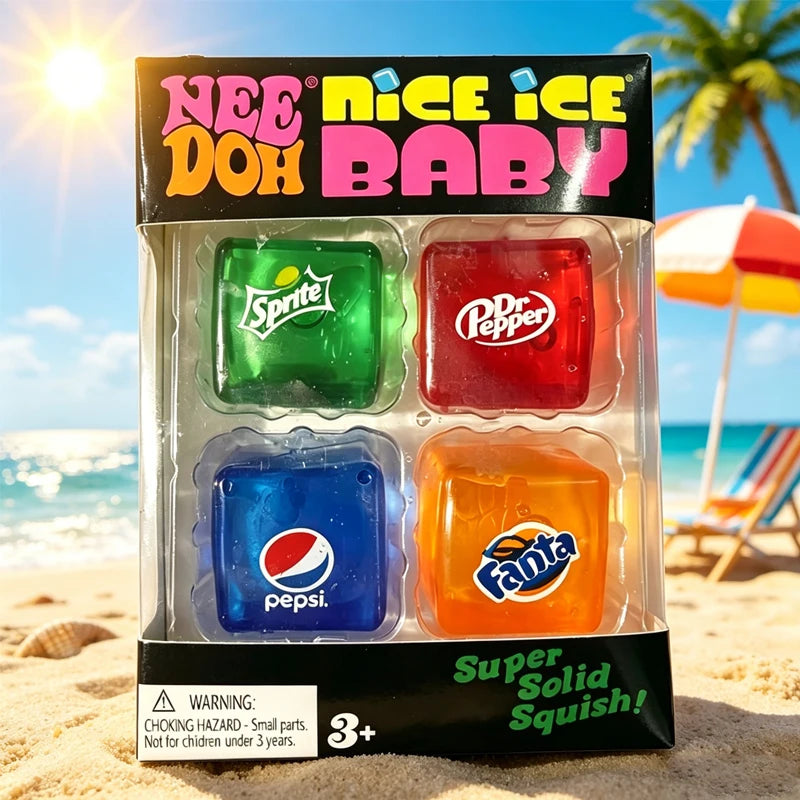 Squishy Schylling* NeeDoh* Nice Cube /*Sensory Squeeze Toy Super Squish Stress Relief Anxiety Sensory Tool Stress Reliever Toys