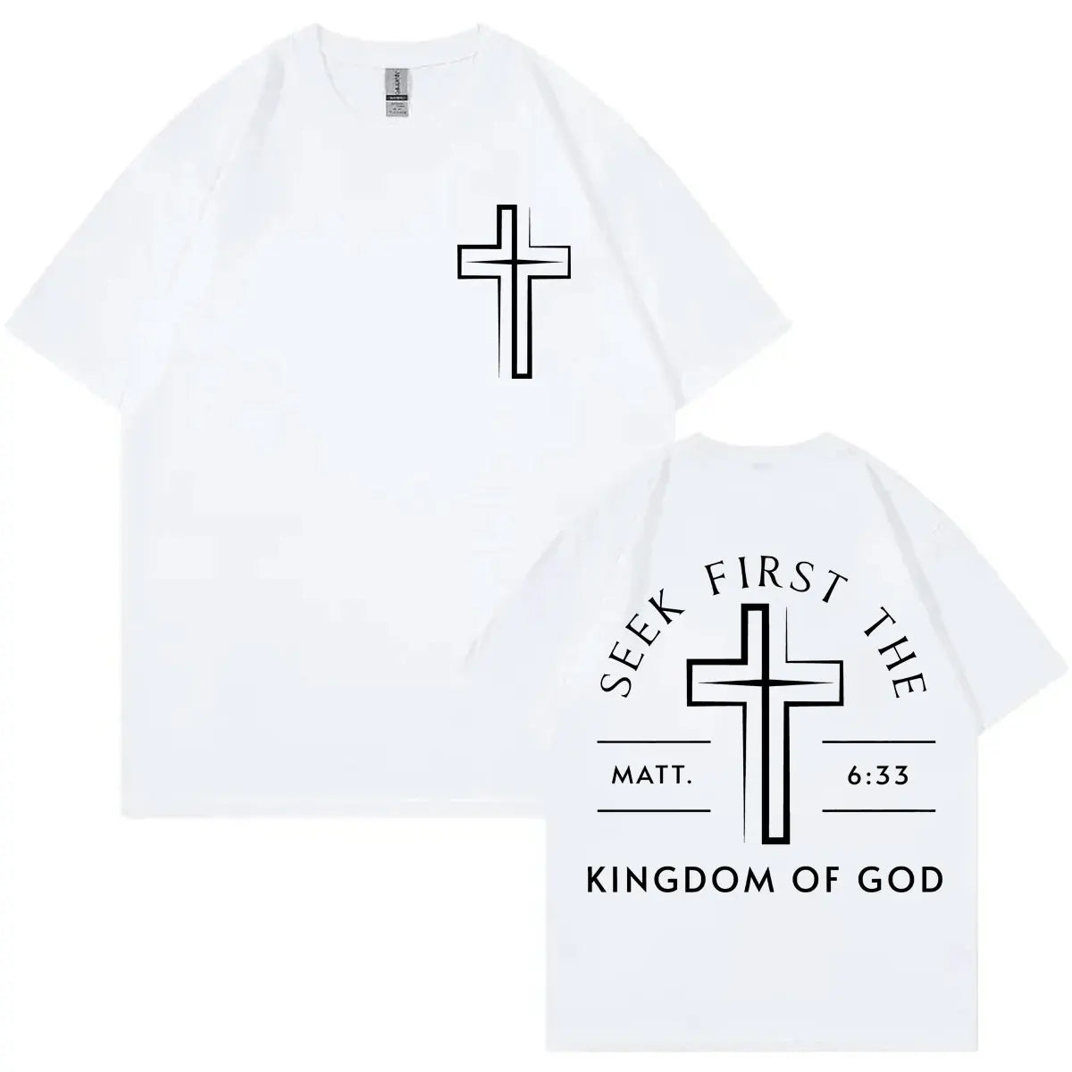 Christian Jesus Bible Verse T-shirts High Quality Fashion Short Sleeve T-shirt Men Women Clothing Casual Loose Cotton T Shirts