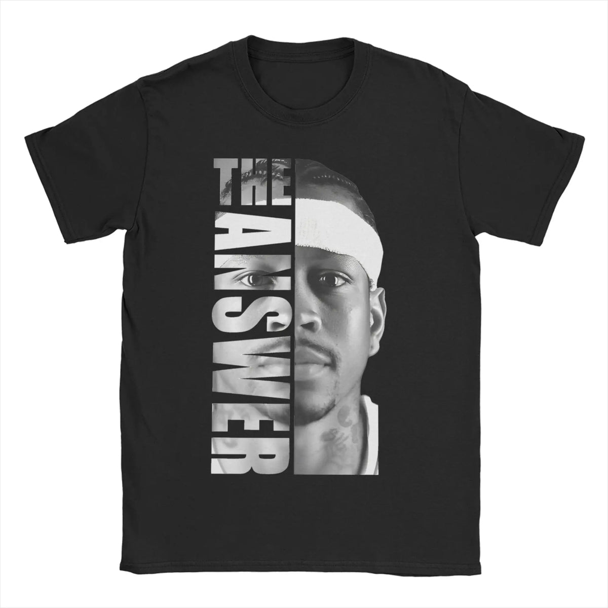 Men Women Sixers 3 Allen Iverson T Shirts  Cotton Tops Funny Short Sleeve Round Neck Tee Shirt Plus Size T-Shirt