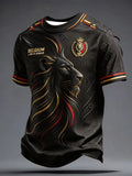2026 Belgian Fans Football Training T-Shirt - 3D Print - Fashionable, Comfortable and Breathable - Family Clothing
