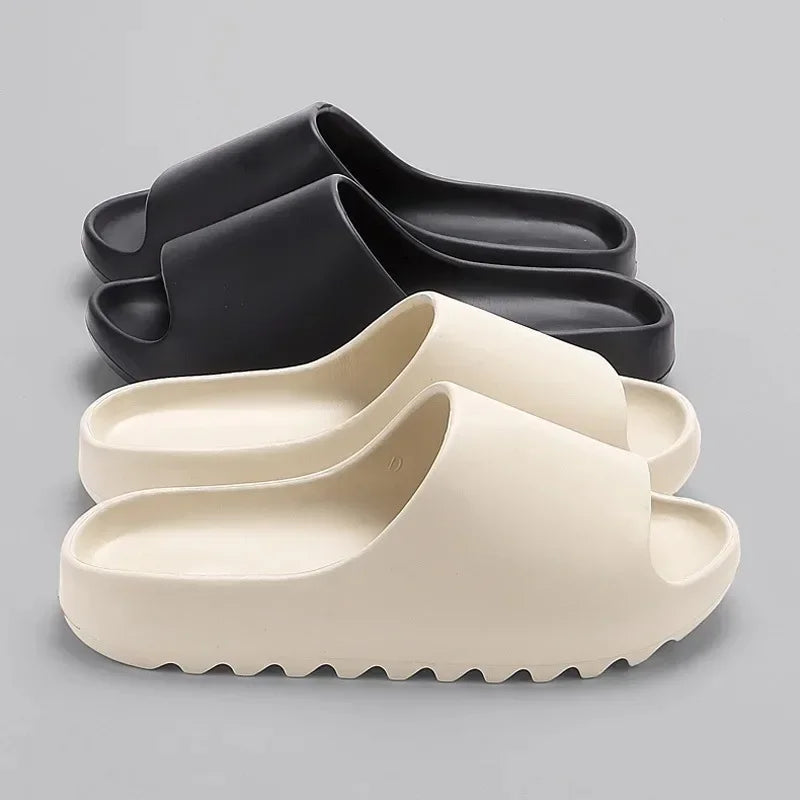 Women's Thick Platform Cloud Slippers Brand Design Soft Sole Outdoor Indoor Slide Woman 2025 Summer Eva Beach Sandals Flip Flops