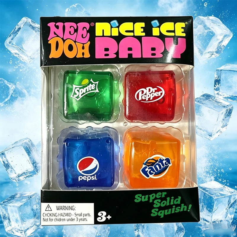Squishy Schylling* NeeDoh* Nice Cube /*Sensory Squeeze Toy Super Squish Stress Relief Anxiety Sensory Tool Stress Reliever Toys