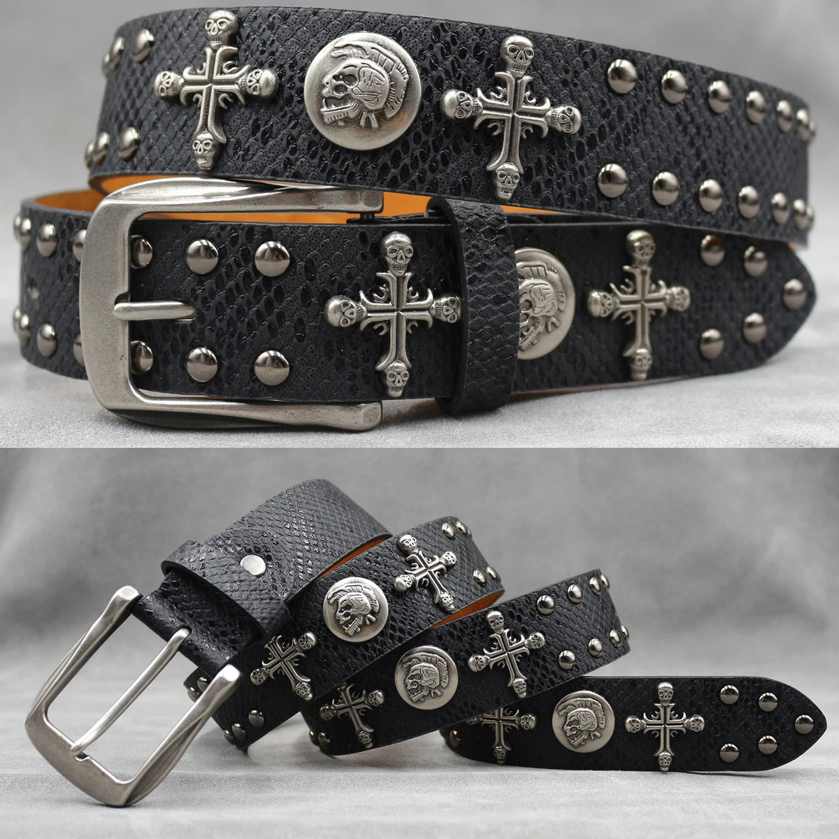 Rivet PU  Leather men's belt Fashion alloy belts Buckle luxury brand jeans belts for men business belt female belt