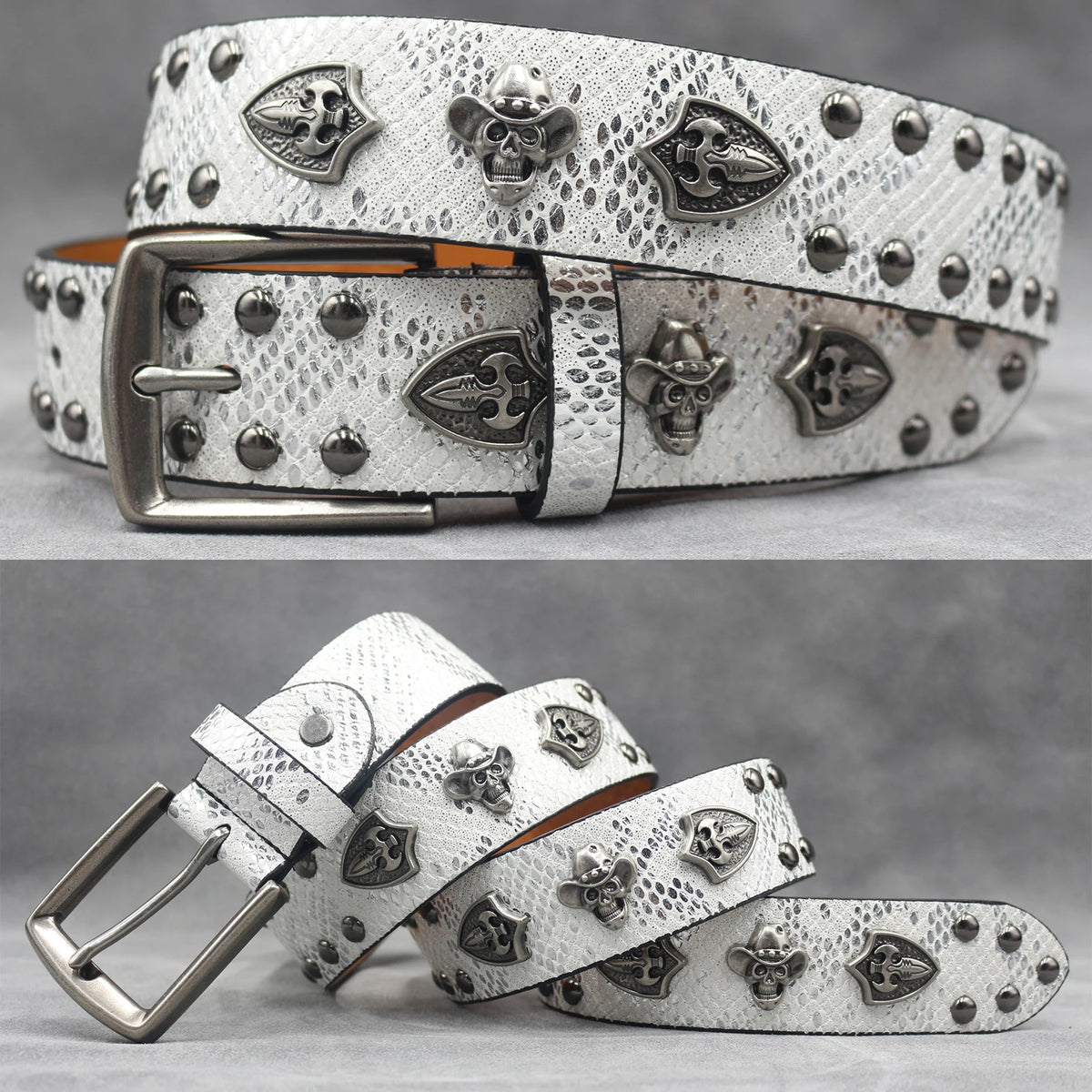 Rivet PU  Leather men's belt Fashion alloy belts Buckle luxury brand jeans belts for men business belt female belt