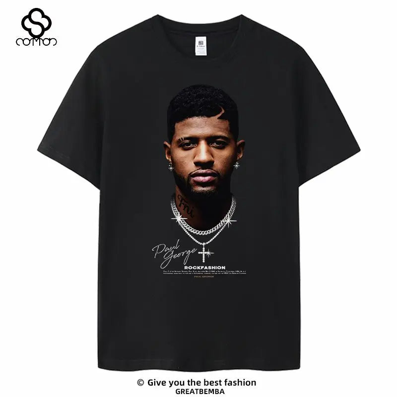 Basketball Star George Irvin Rodman Avatar Short-sleeved Cotton T-shirt American Casual Basketball Sports Plus Size Summer Y2k