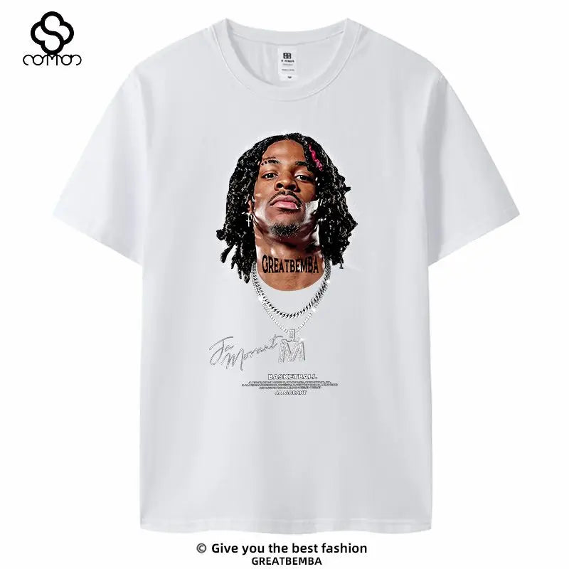Basketball Star George Irvin Rodman Avatar Short-sleeved Cotton T-shirt American Casual Basketball Sports Plus Size Summer Y2k