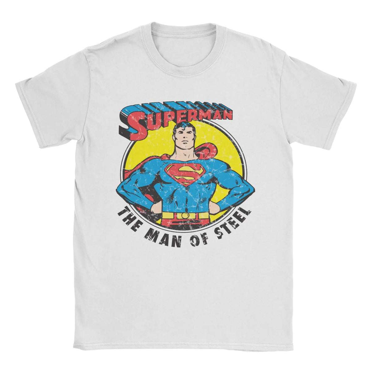 Supermans Superhero T-Shirts for Men Women  Funny 100% Cotton Tee Shirt Crewneck Short Sleeve T Shirts Classic Clothes