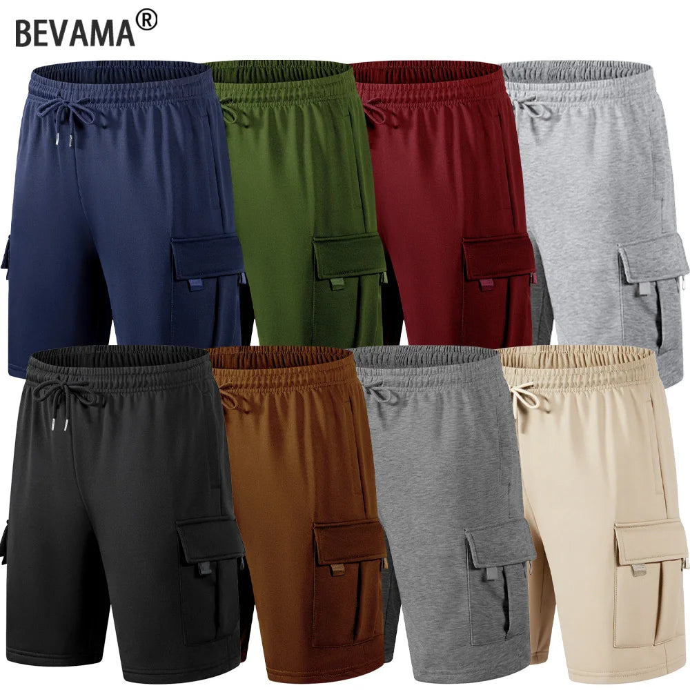 Summer Men's Casual Shorts Loose Comfortable Multi-Pocket Cargo Shorts Outdoor Sports Jogging Five-point Pants Men Clothes