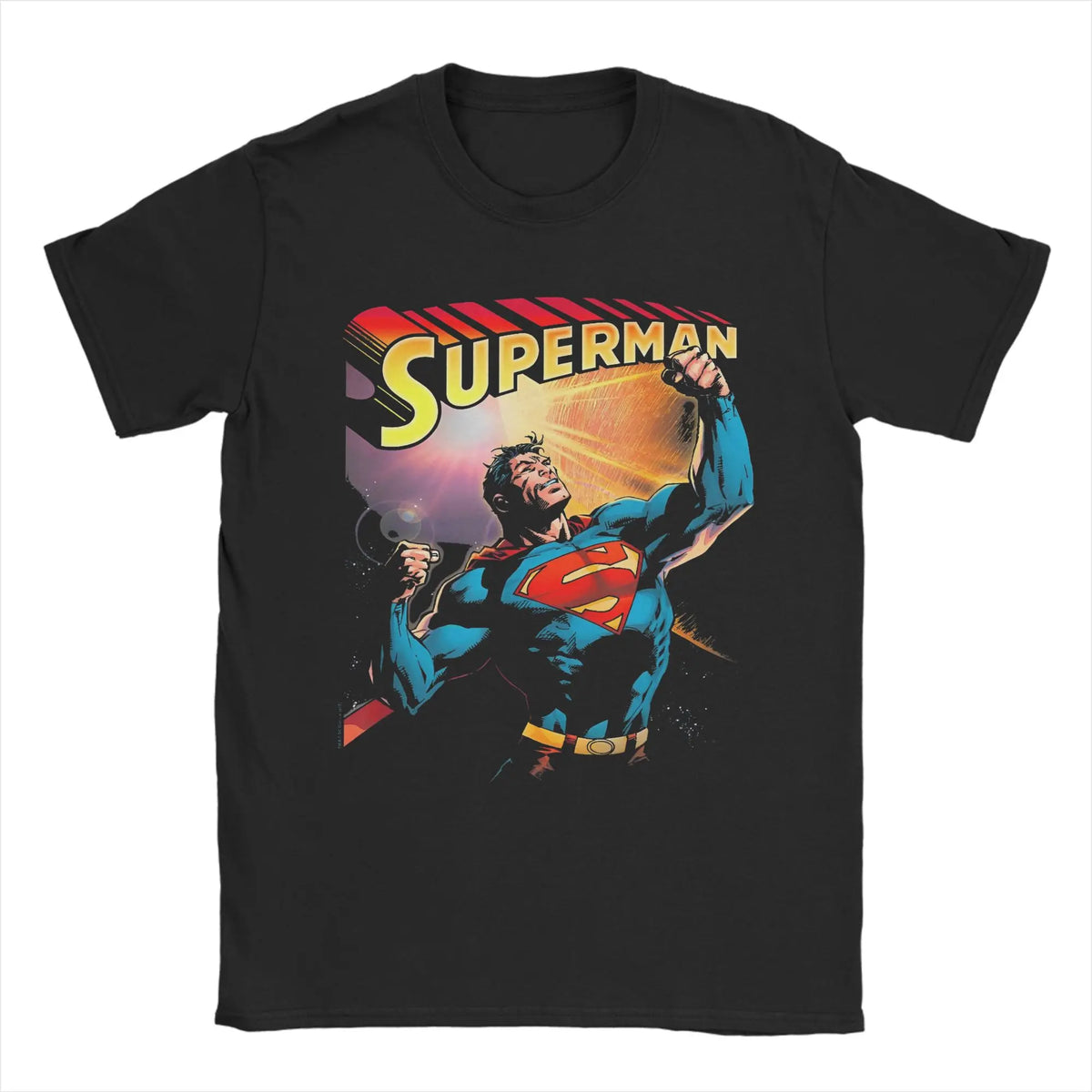 Supermans Superhero T-Shirts for Men Women  Funny 100% Cotton Tee Shirt Crewneck Short Sleeve T Shirts Classic Clothes