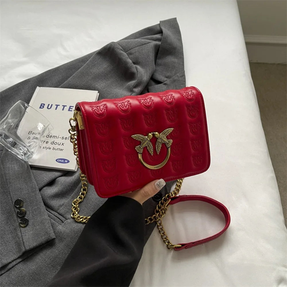 New 2026 Fashion Womens Shoulder Bag Crossbody Purse Minimalist Chain Strap Small Niche Luxury Versatile Tote