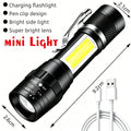 100000LM Super Bright Flashlight Rechargeable LED Torch Long Range Tactical Lamp for Outdoor Waterproof Camping Fishing Lantern