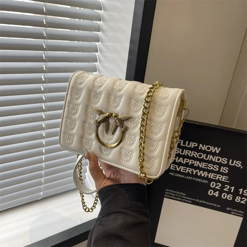 New 2026 Fashion Womens Shoulder Bag Crossbody Purse Minimalist Chain Strap Small Niche Luxury Versatile Tote