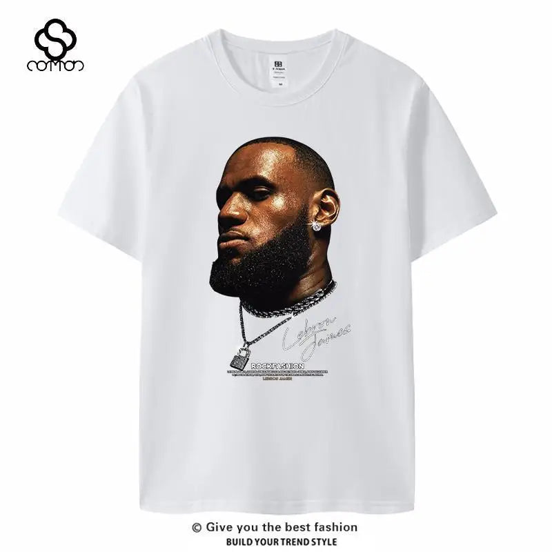 Basketball Star George Irvin Rodman Avatar Short-sleeved Cotton T-shirt American Casual Basketball Sports Plus Size Summer Y2k