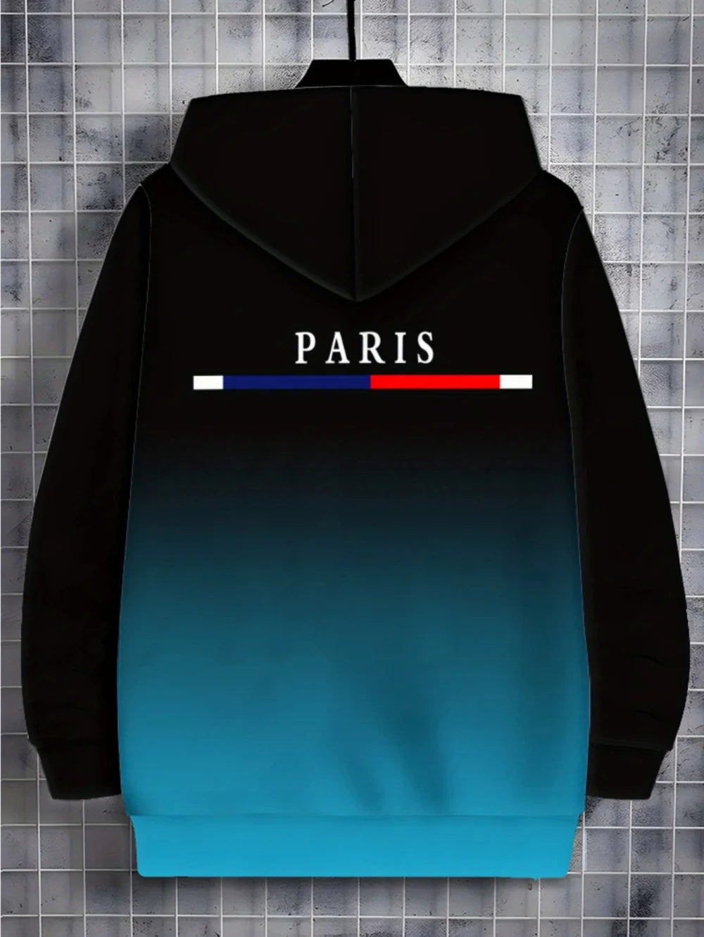 Fashion Gradient Graphic Hooded Zip-Up Casual Sports Pocket Design Long Sleeve Streetwear Outdoor Travel Street Oversized Hoodie