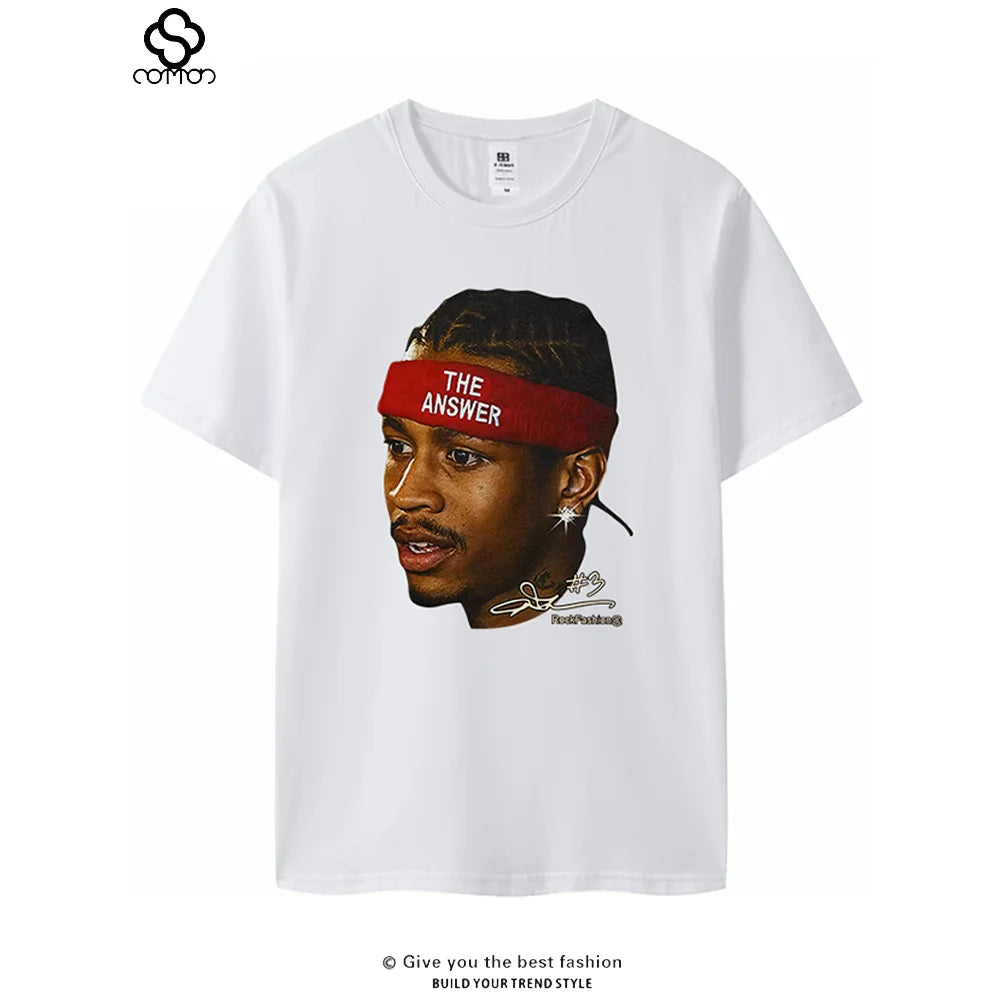 Basketball Star George Irvin Rodman Avatar Short-sleeved Cotton T-shirt American Casual Basketball Sports Plus Size Summer Y2k
