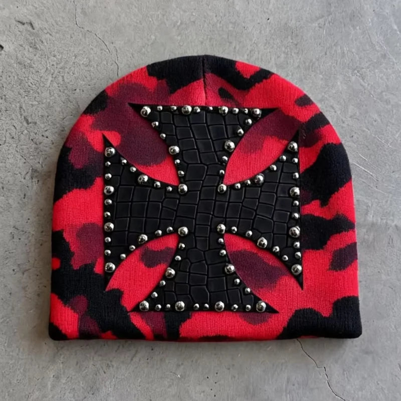 Harajuku Trendy Dome Knitted Hat 2026 Fashion Street Hip Hop Punk High Street Autumn Personalized Design Stylish Ins Clothing