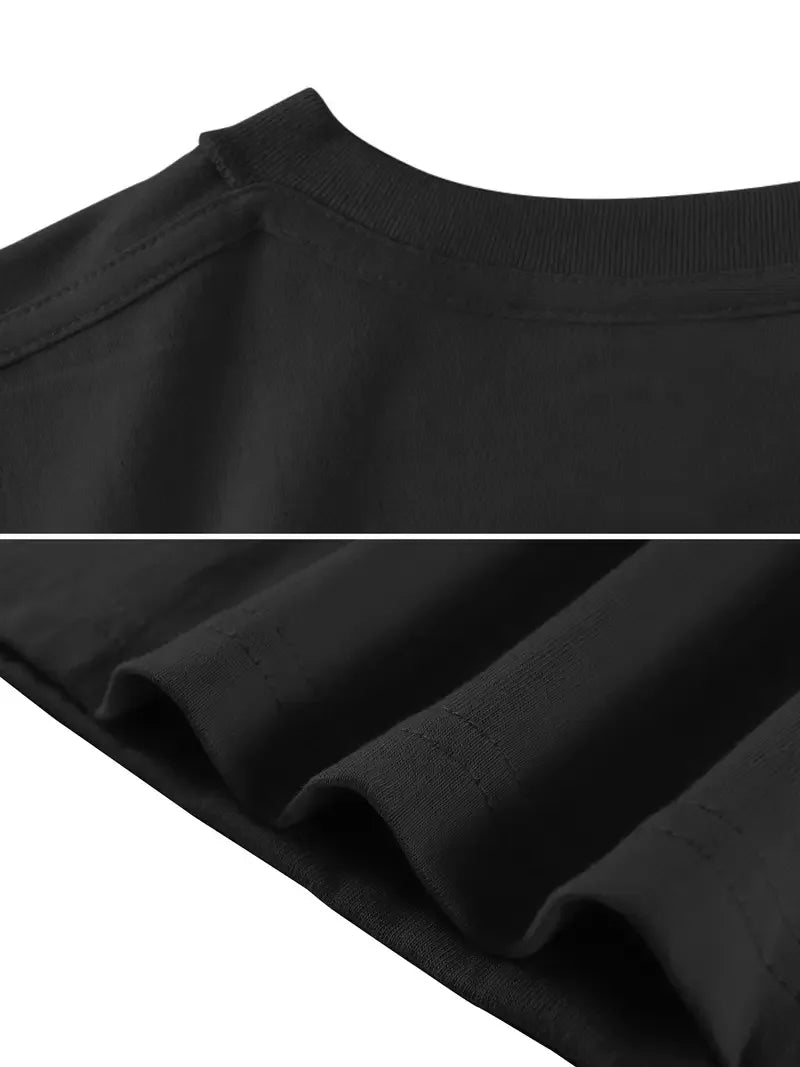 2026 High Quality Pure Cotton 2025 Trend Crew Neck T-shirt Short Sleeve Summer New Versatile Luxury Printed Casual Top Ins