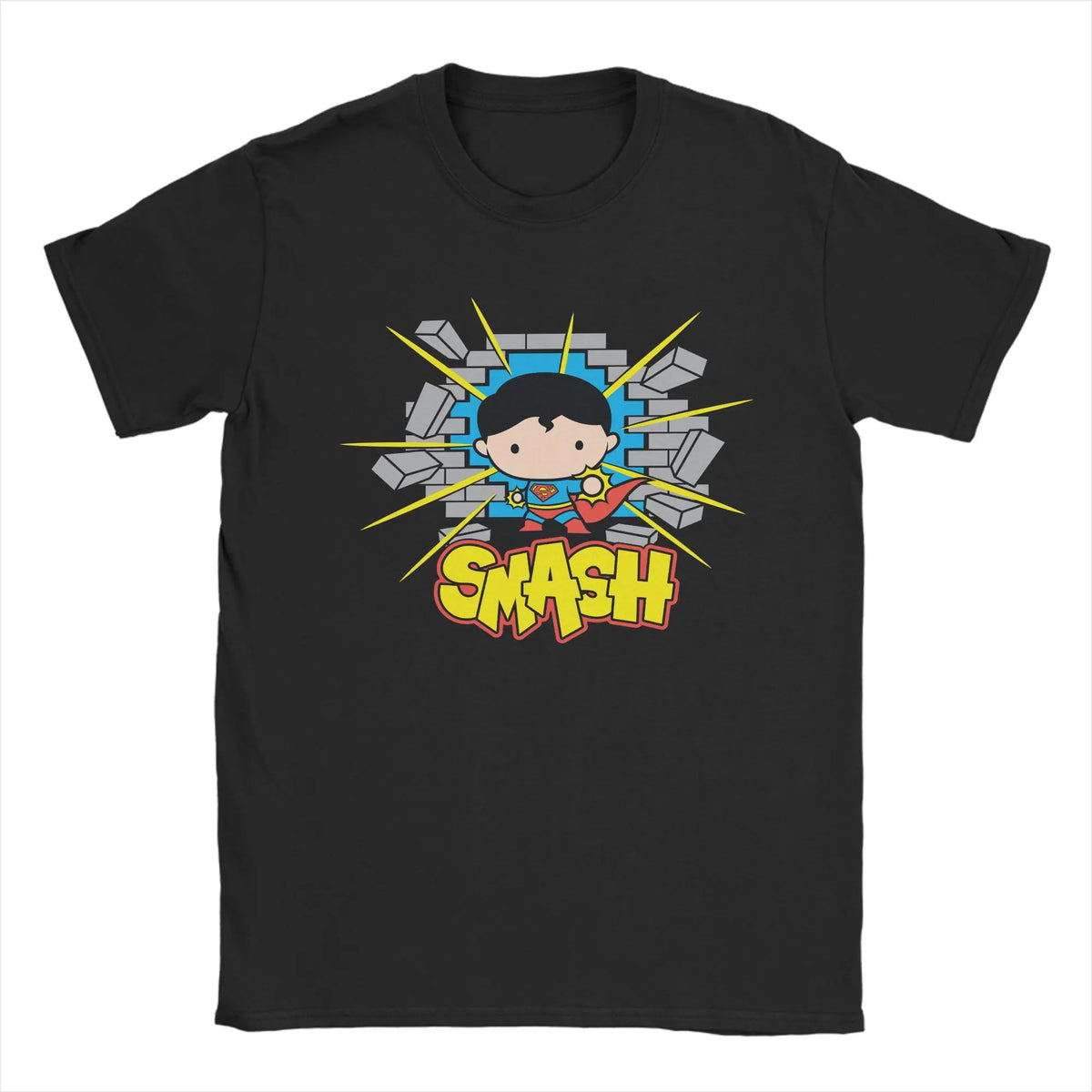 Supermans Superhero T-Shirts for Men Women  Funny 100% Cotton Tee Shirt Crewneck Short Sleeve T Shirts Classic Clothes