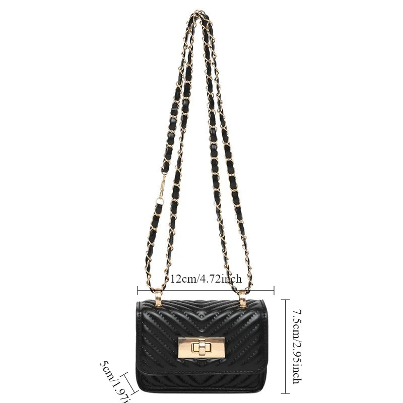 Design Bags for Women, Trendy New Western-style Chain Mini Crossbody Bags, Fashionable Temperament Bags