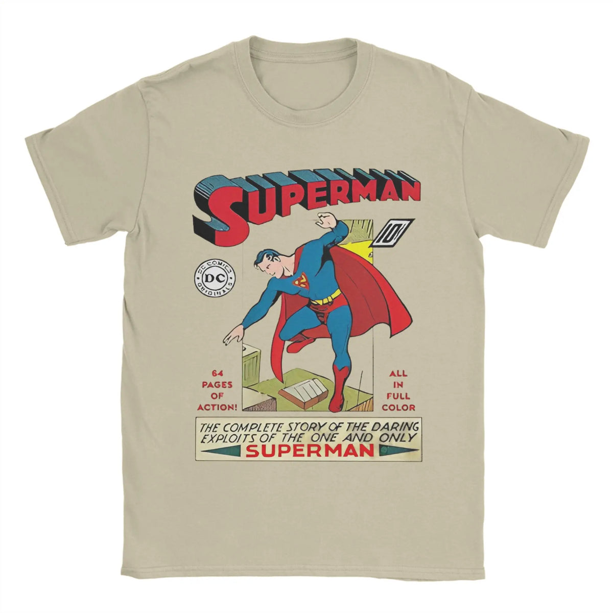 Supermans Superhero T-Shirts for Men Women  Funny 100% Cotton Tee Shirt Crewneck Short Sleeve T Shirts Classic Clothes