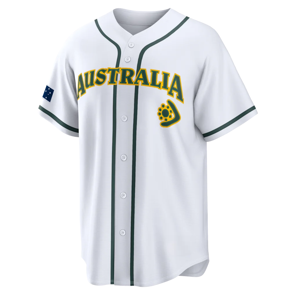 3d Printing Travis Bazzana Australia Baseball Jersey 2026 WBC World Baseball Classic Australia Team Shirt Men's Kids Uniform