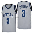 Allen Iverson Jersey 3 Georgetown Basketball Jersey Retro High School Mens Shirt All Stitched Us Size S-XXXL