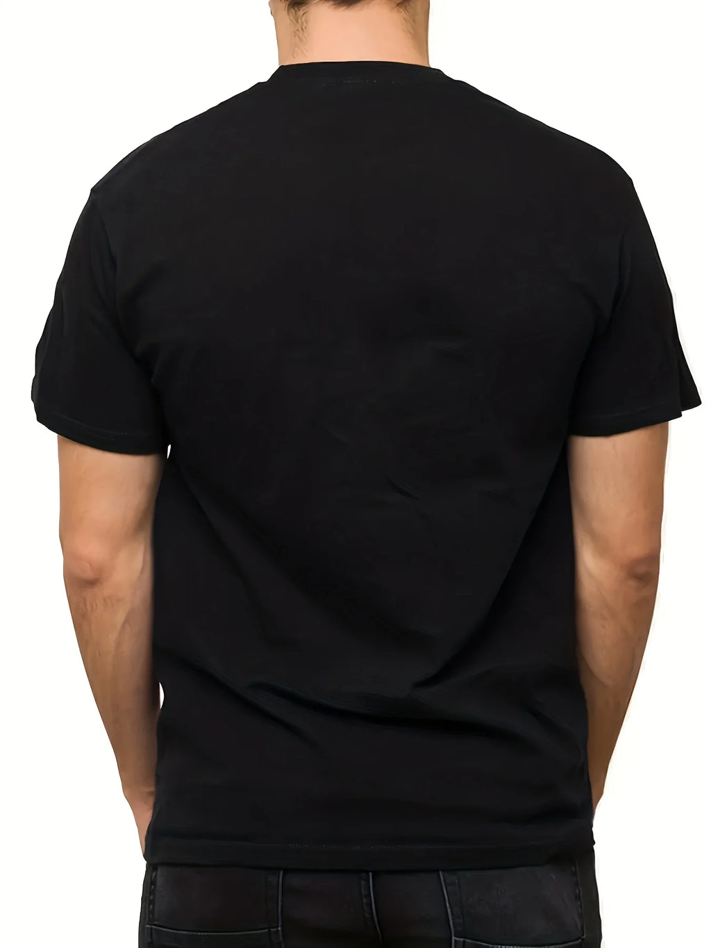 Men's Summer 100% Cotton Casual Fashion 67 Letter Printed Loose Breathable Round Neck Short Sleeve T-shirt