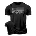 Men's Summer Fashion Fitness Letter 3D Printout Comfortable Breathable Round Neck T-Shirt for Outdoor Leisure and Sports Shirt