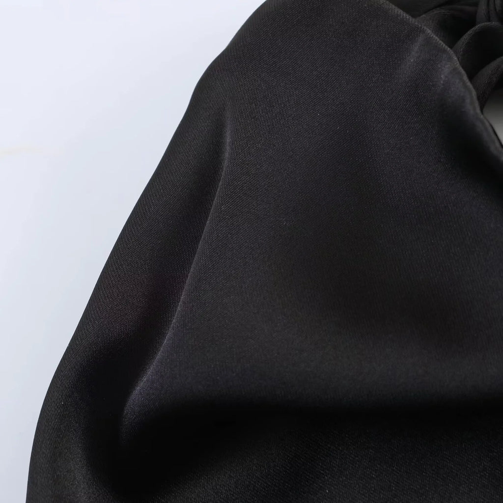 Women's Top 2026 Spring New High-End Fashion Sexy Hot Satin Sleeveless Asymmetrical Halter Backless Women's Vest Top