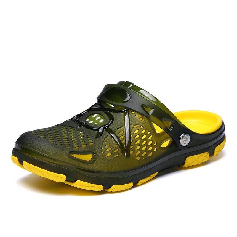 Fashion Slippers Casual Sandals Breathable Non-slip Comfortable Beach Shoes High Quality Home Slippers Outdoor Walking Male Shoe
