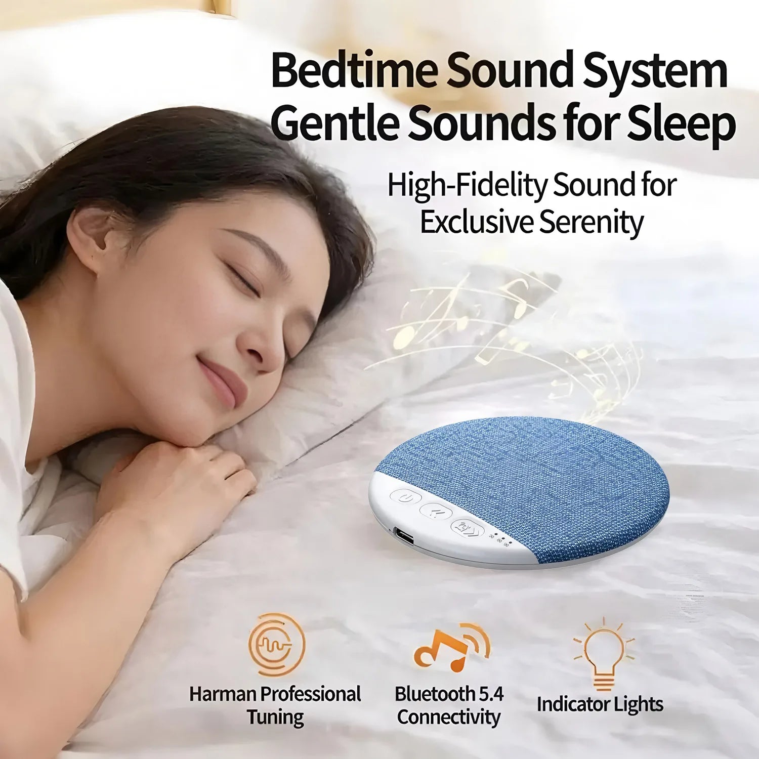 Bluetooth Speaker Under Pillow Sleep Sound White Noise Timer Multi Function Private Mold Audio Sleep Aid Speaker Bluetooth Speak