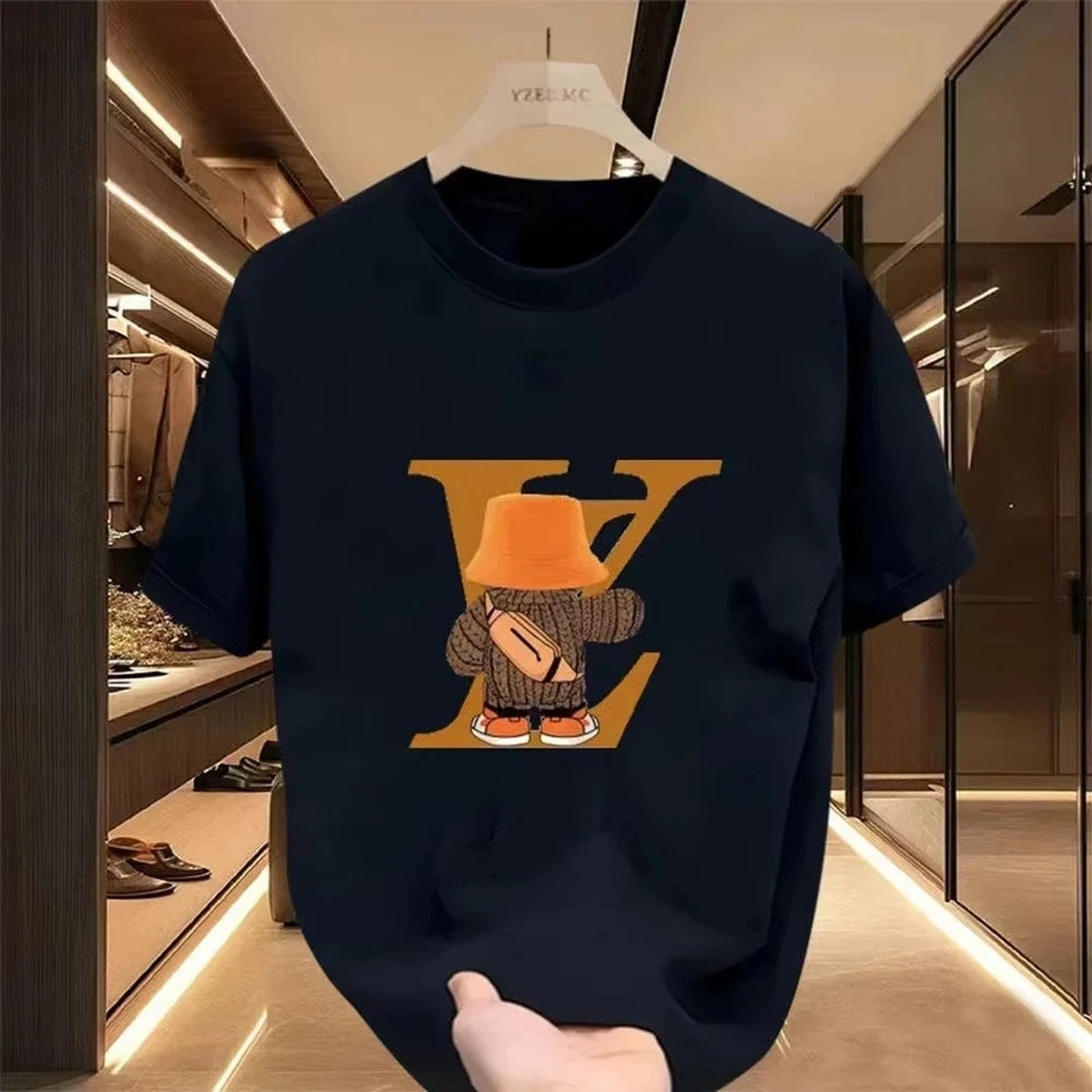 2026 Hot Sale Men Women Casual T Shirt Designer Tees Print Short Sleeve Oversized Top Round Neck Men Women Cotton T-Shirts