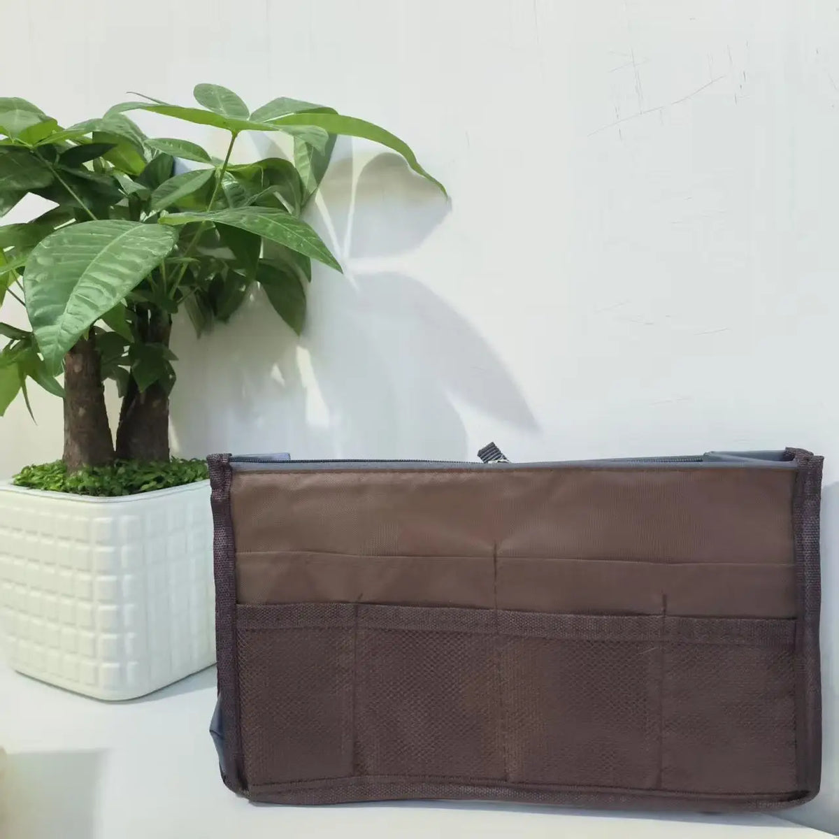 Organizer Insert Bag Women Nylon Travel Insert Organizer Handbag Purse Large Liner Lady Makeup Cosmetic Bag Cheap Female Tote